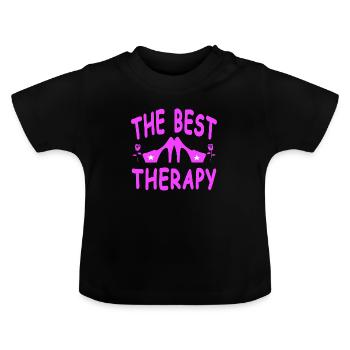 Danser - T-shirt bio col rond Bébé - noir - Devant