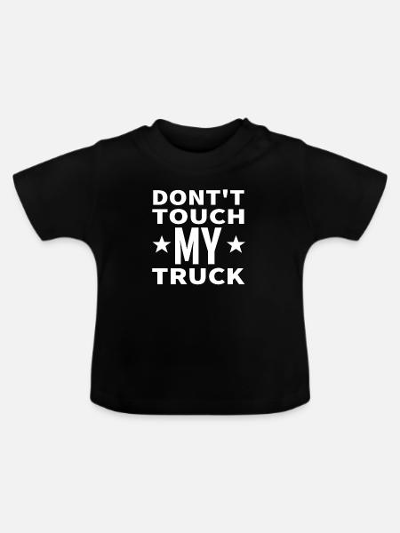 Truck - Baby Bio-T-Shirt mit Rundhals - Schwarz