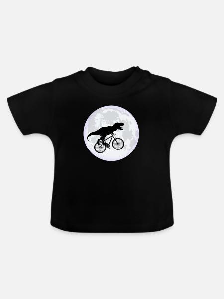 Mond - Baby Bio-T-Shirt mit Rundhals - Schwarz