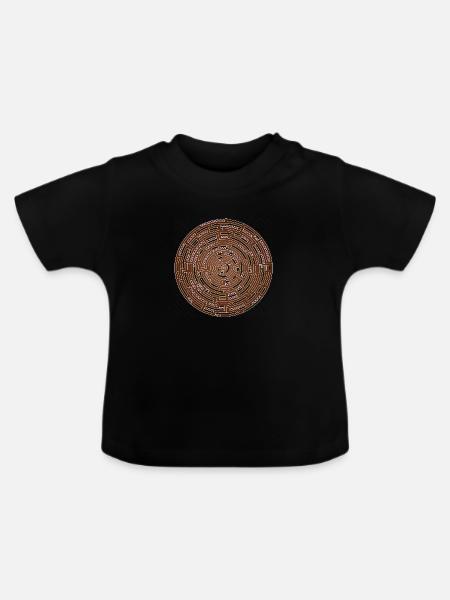 Labyrinth - Baby Bio-T-Shirt mit Rundhals - Schwarz