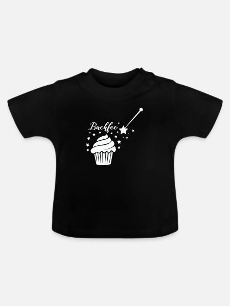 backfee 01 - Baby Bio-T-Shirt mit Rundhals - Schwarz