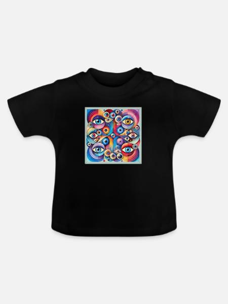 DANTE ALEGRIA - Baby Bio-T-Shirt mit Rundhals - Schwarz
