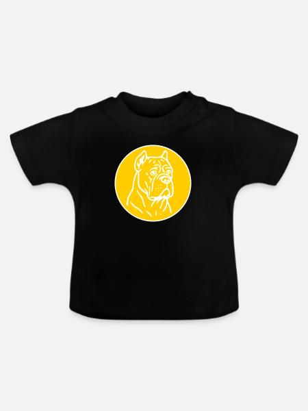 Mastif - Baby Bio-T-Shirt mit Rundhals - Schwarz