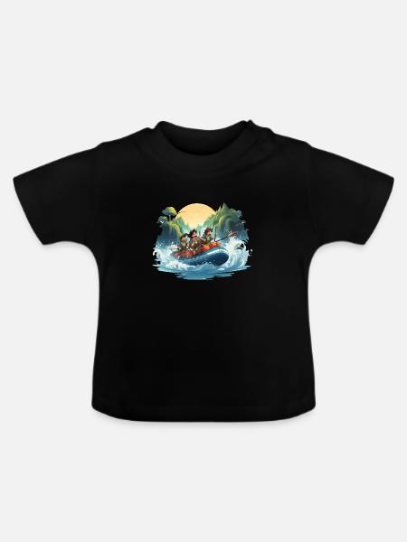 Die Rapids Raiders - Baby Bio-T-Shirt mit Rundhals - Schwarz
