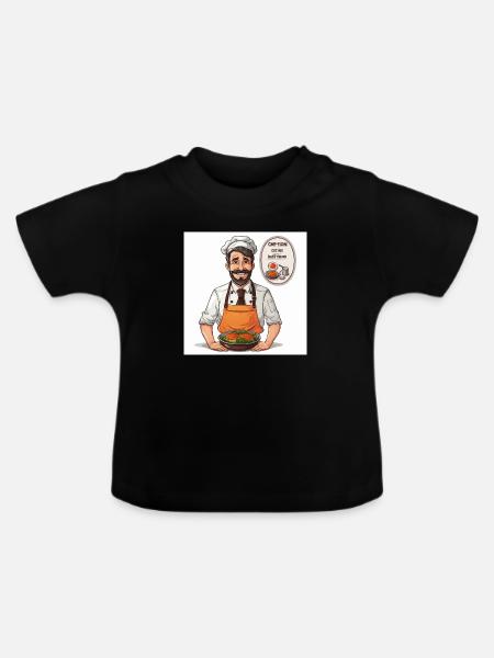 Die Gourmet-Couture - Baby Bio-T-Shirt mit Rundhals - Schwarz