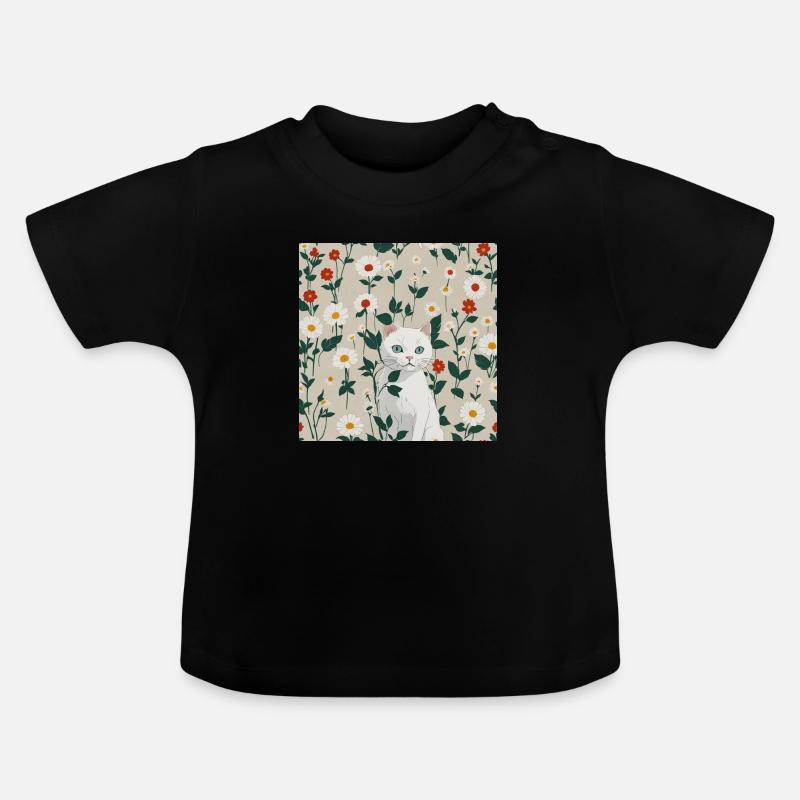 Trouve-moi ! - T-shirt bio col rond Bébé - noir