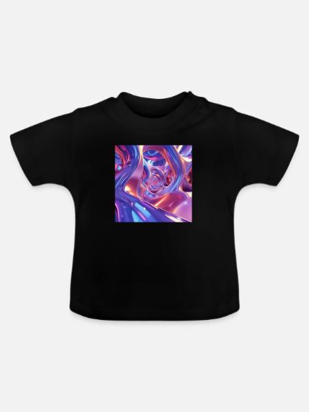 Kunst - Baby Bio-T-Shirt mit Rundhals - Schwarz