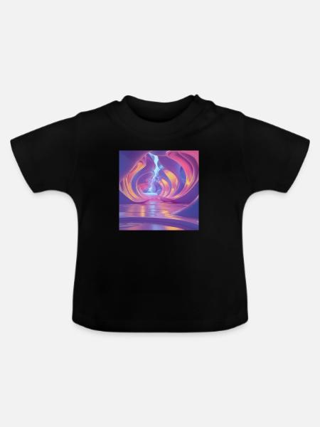 Fantasy Designs - Baby Bio-T-Shirt mit Rundhals - Schwarz