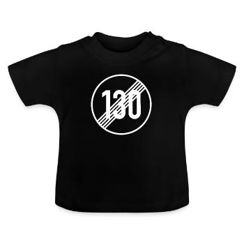Autoroute illimitée ! - T-shirt bio col rond Bébé - noir - Devant