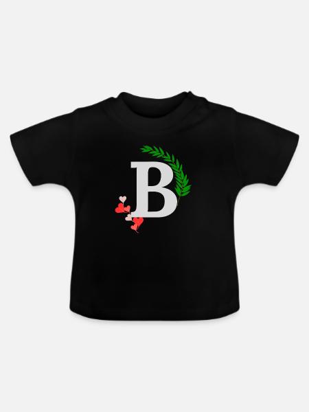 B - Baby Bio-T-Shirt mit Rundhals - Schwarz
