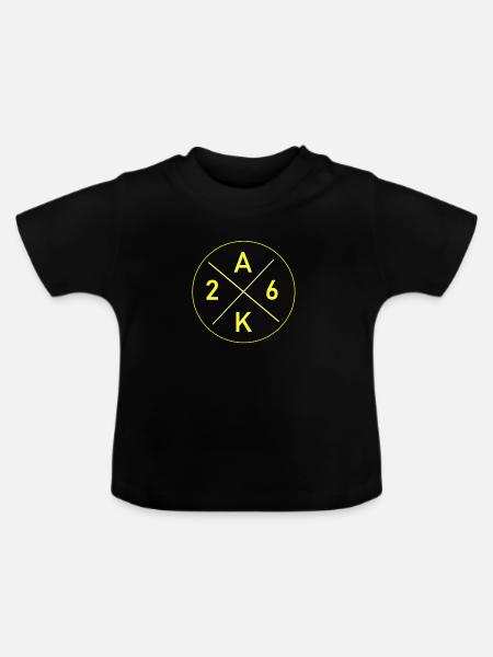 Abi - AK26 Spruch - Baby Bio-T-Shirt mit Rundhals - Schwarz