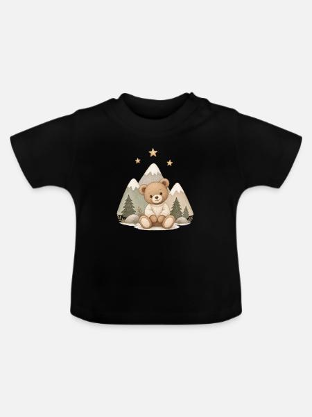 LITTLE EXPLORER - Baby Bio-T-Shirt mit Rundhals - Schwarz