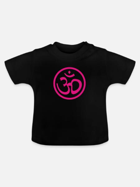 ohm - Baby Bio-T-Shirt mit Rundhals - Schwarz