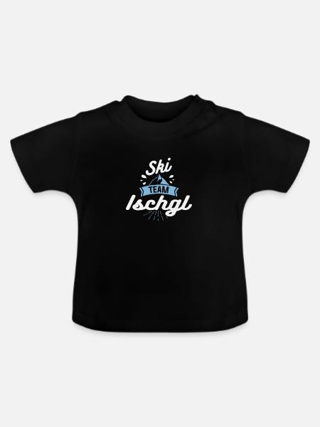 Apres Ski Team Ischgl - Baby Bio-T-Shirt mit Rundhals - Schwarz