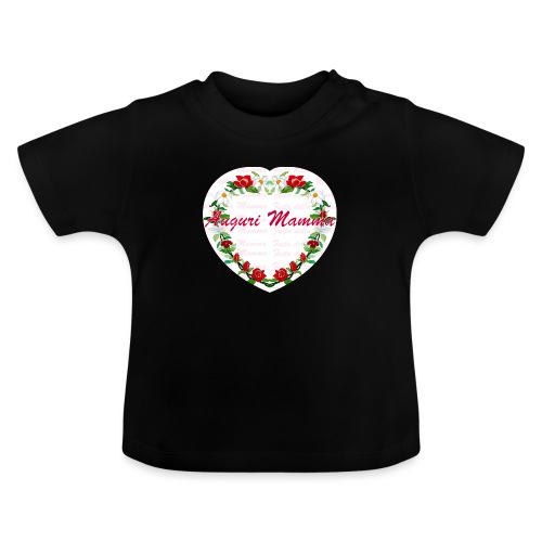 party mom - Camiseta orgánica para bebé con cuello redondo