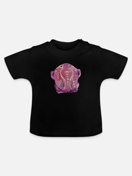 Purple Kröte - Baby Bio-T-Shirt mit Rundhals - Schwarz