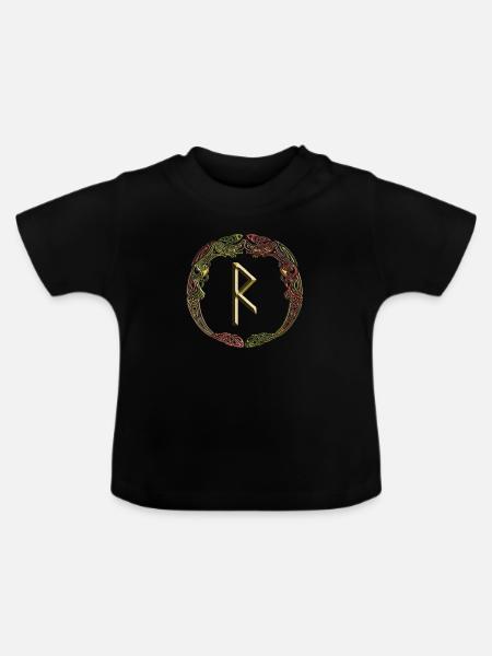 Raido - Baby Bio-T-Shirt mit Rundhals - Schwarz