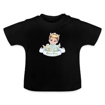 Prinz - Baby Bio-T-Shirt mit Rundhals - Schwarz - Vorne