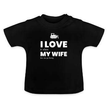 Handwerker Handyman Handwerk Werkzeug Baustelle - Baby Bio-T-Shirt mit Rundhals - Schwarz - Vorne
