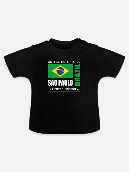 Sao Paulo - Baby Bio-T-Shirt mit Rundhals - Schwarz