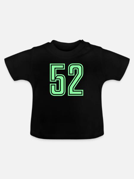 52 - Baby Bio-T-Shirt mit Rundhals - Schwarz