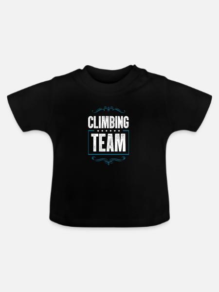Climbing Crew - Baby Bio-T-Shirt mit Rundhals - Schwarz