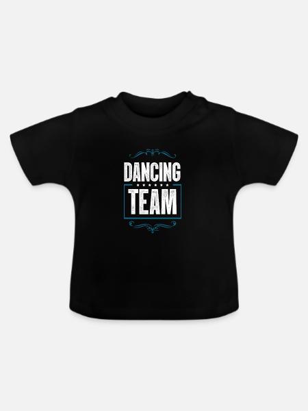 Dancing Crew - Baby Bio-T-Shirt mit Rundhals - Schwarz