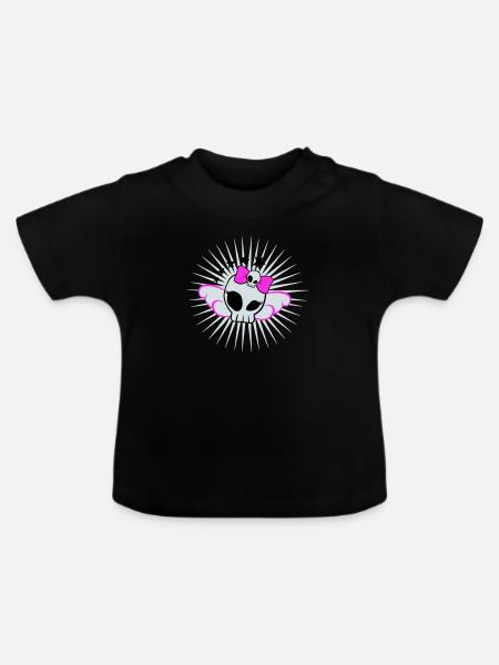 Skullgirl - Baby Bio-T-Shirt mit Rundhals - Schwarz