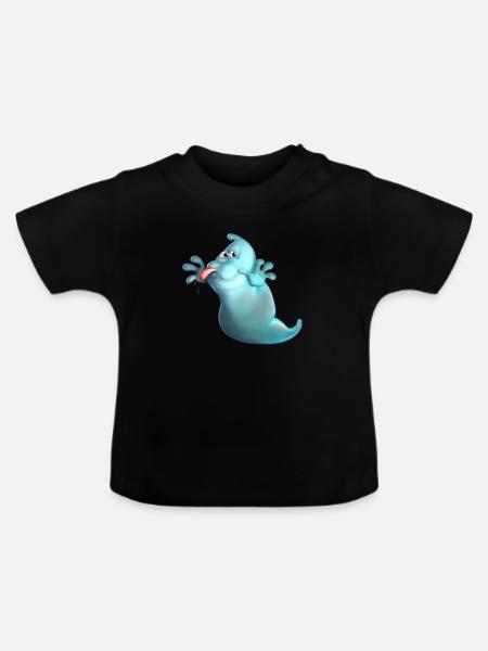 Ghost - Baby Bio-T-Shirt mit Rundhals - Schwarz