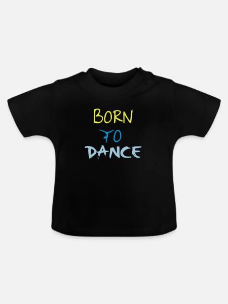 Dance - Baby Bio-T-Shirt mit Rundhals - Schwarz