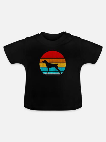 Zeiger - Baby Bio-T-Shirt mit Rundhals - Schwarz