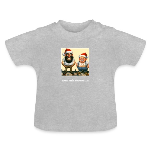 Vad fick du i julklapp? - Ekologisk T-shirt med rund hals baby