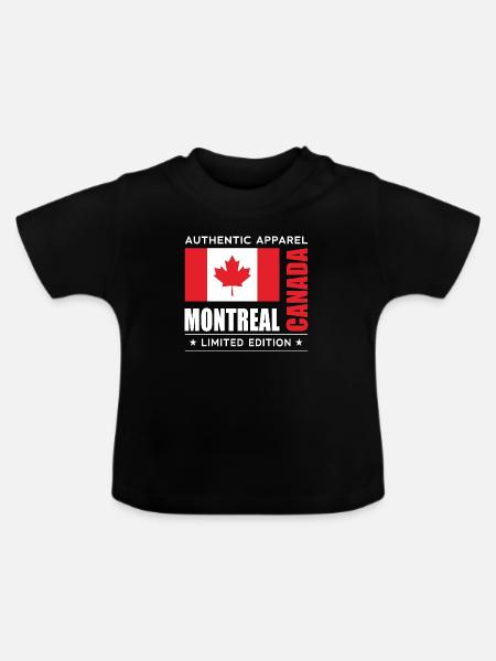 Montreal - Baby Bio-T-Shirt mit Rundhals - Schwarz