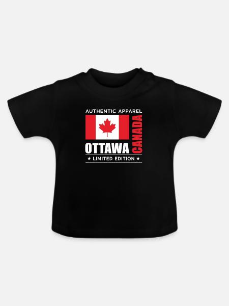 Ottawa - Baby Bio-T-Shirt mit Rundhals - Schwarz