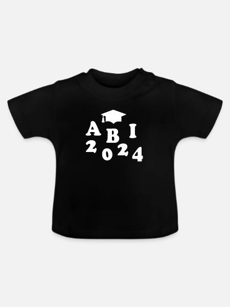 Abi 2024 - Baby Bio-T-Shirt mit Rundhals - Schwarz