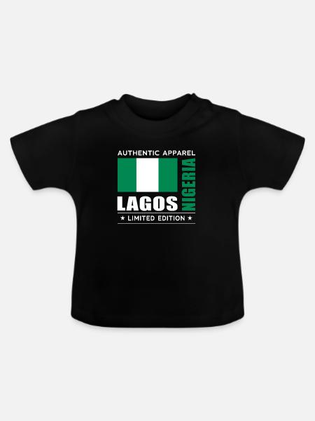 Lagos - Baby Bio-T-Shirt mit Rundhals - Schwarz
