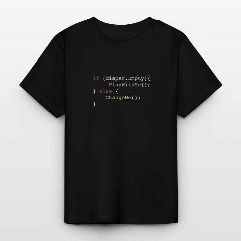 Programmer Body Baby Organic T-Shirt with Round Neck