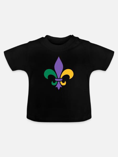 Mardi Gras - Baby Bio-T-Shirt mit Rundhals - Schwarz