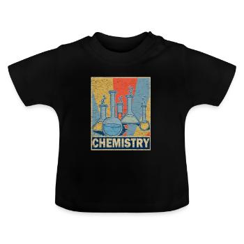 Chemie - Baby Bio-T-Shirt mit Rundhals - Schwarz - Vorne
