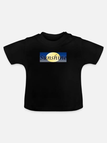 Sunshine - Baby Bio-T-Shirt mit Rundhals - Schwarz