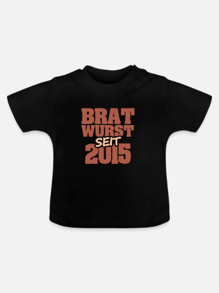 Barbecue 2015 - Baby Bio-T-Shirt mit Rundhals - Schwarz