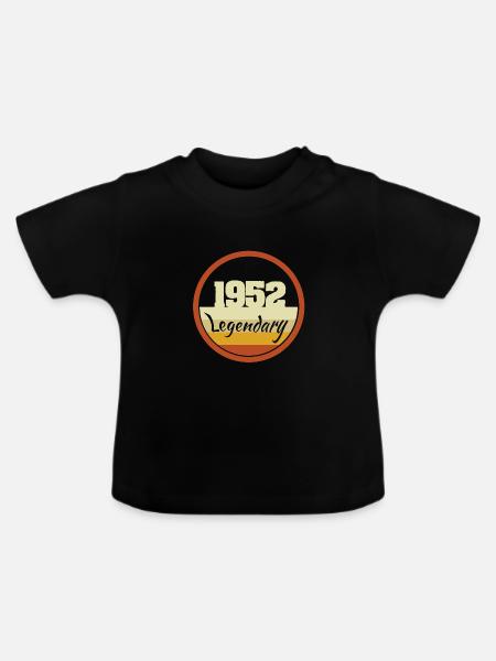 Legendary 1952 - Baby Bio-T-Shirt mit Rundhals - Schwarz