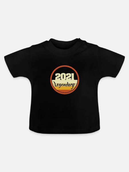 2021 2021 - Baby Bio-T-Shirt mit Rundhals - Schwarz