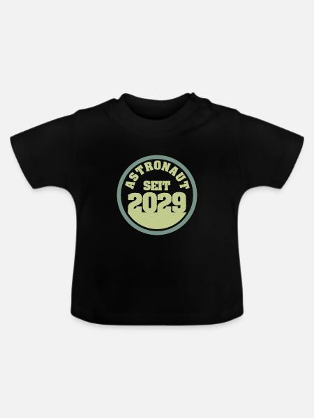 2029 - Baby Bio-T-Shirt mit Rundhals - Schwarz