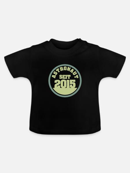 2015 2015 - Baby Bio-T-Shirt mit Rundhals - Schwarz