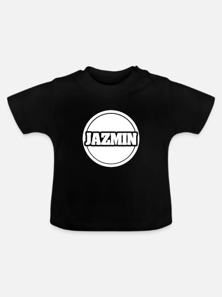 Geschenk für Jazmin - Baby Bio-T-Shirt mit Rundhals - Schwarz