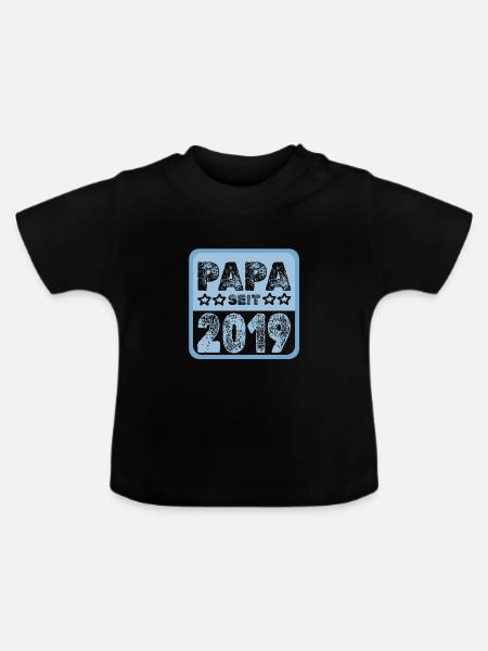 seit 2019 - Baby Bio-T-Shirt mit Rundhals - Schwarz