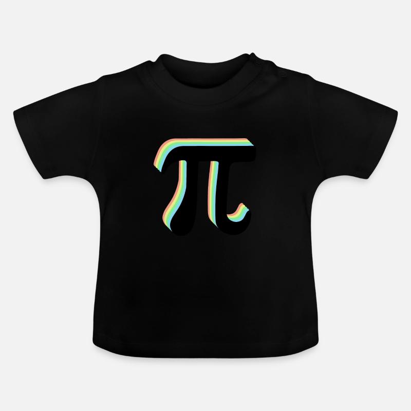 Math Pi-Symbol Pi - Baby Bio-T-Shirt mit Rundhals - Schwarz