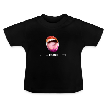 Lesbian Lips - Pride - Vienna Drag Festival - T-shirt bio col rond Bébé
