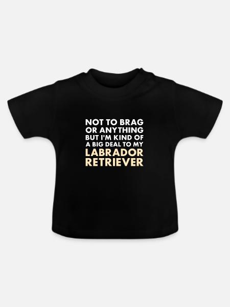 I'm A Big Deal To My Labrador Retriever - Baby Organic T-Shirt with Round Neck - black